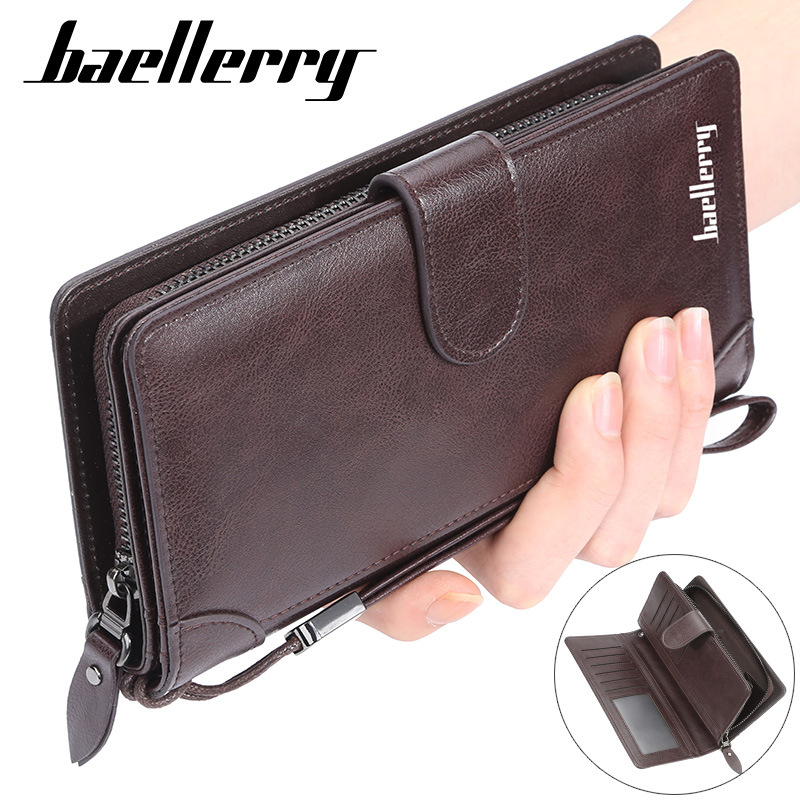 Card Top Loader - Baellerry Men's Multifunctional PU Leather Wallet