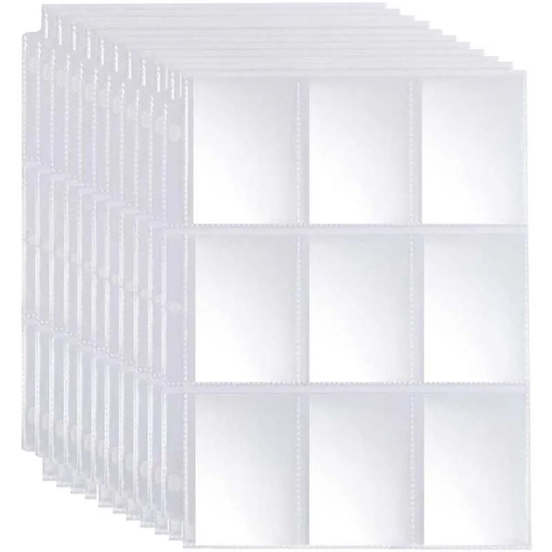 50pcs 9 Pocket Trading Gaming  - Trading Card Binder ulasan dan harga