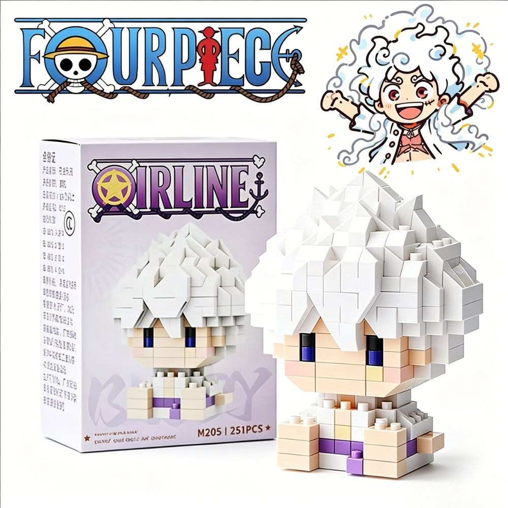 One PIECE Sun God Nika Luffy M - Building Block Mini ulasan dan harga