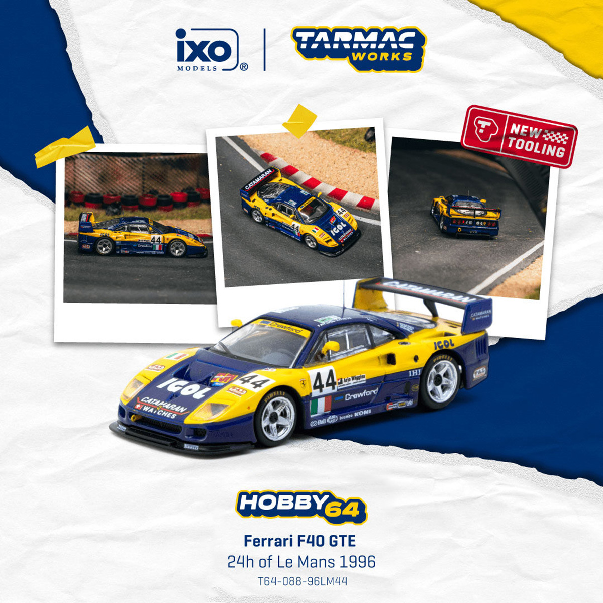 In Stock TW 1:64 Ferrari F40 G - Die Cast Car 1 64 ulasan dan harga